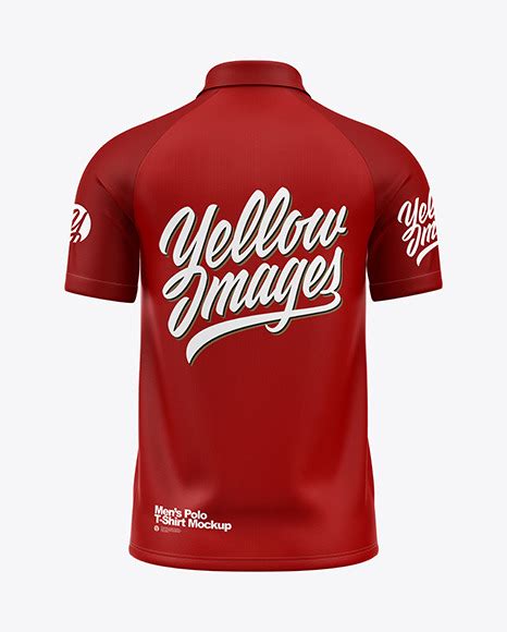 Download Free Raglan Zip Polo Shirt Mockup - Back View PSD PSD Yellowimages PSD Files