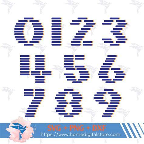 Download Free Rainbow Numbers SVG, PNG, DXF Digital Files Include For Cricut