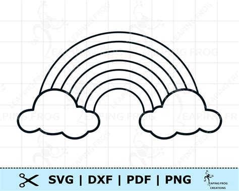 Download Free Rainbow SVG Clipart Printable Files For Crafts