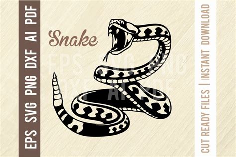 Download Free Rattle Snake Svg Design Files DXF Files