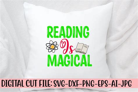 Download Free Reading is magical SVG Cut File Commercial Use Free PSD Mockups