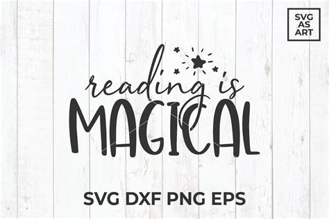 Download Free Reading is magical SVG Cut File Files