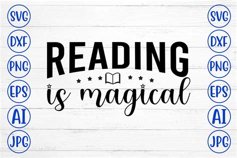 Download Free Reading is magical SVG Cut File Files For Crafts