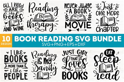 Download Free Reading svg bundle Files for Cricut