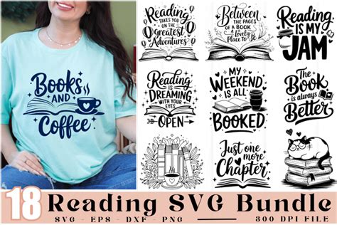 Download Free Reading svg bundle Printable