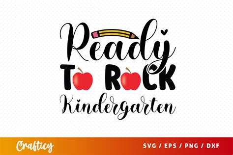 Download Free Ready To Rock Kindergarten SVG Cut File Files For Crafts