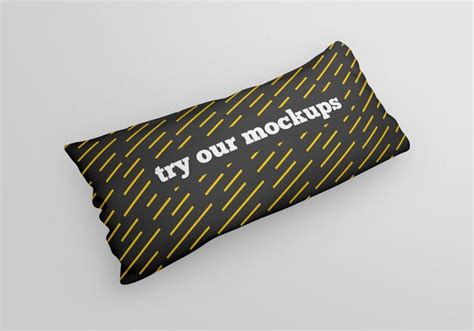 Download Free Rectangular Pillow Mockup PSD Yellowimages