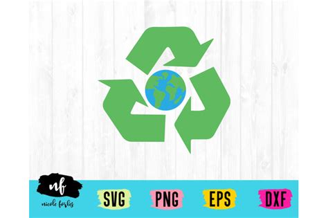 Download Free Recycle Earth SVG Cut File Files DXF Files
