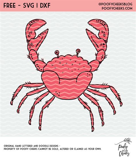 Download Free Red Crab - SVG File, DXF File DXF Files