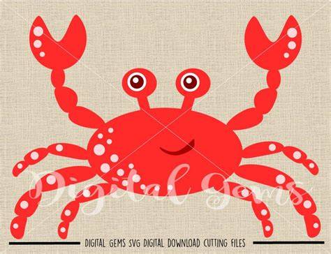 Download Free Red Crab - SVG File, DXF File For Cricut