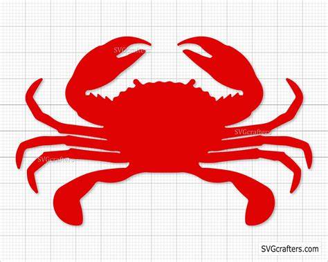 Download Free Red Crab - SVG File, DXF File For Silhouette