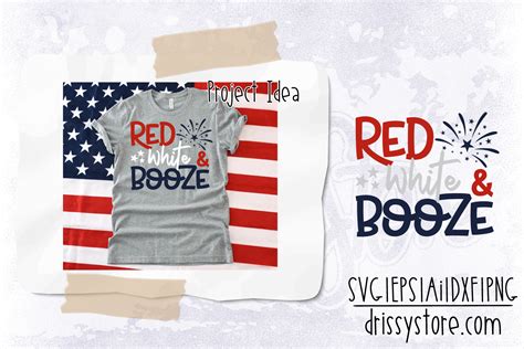 Download Free Red White and Booze For Crafts