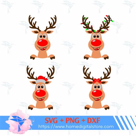 Download Free Reindeer SVG / DXF / EPS / PNG Files DXF Files