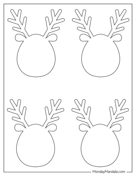 Download Free Reindeer face design For Crafts