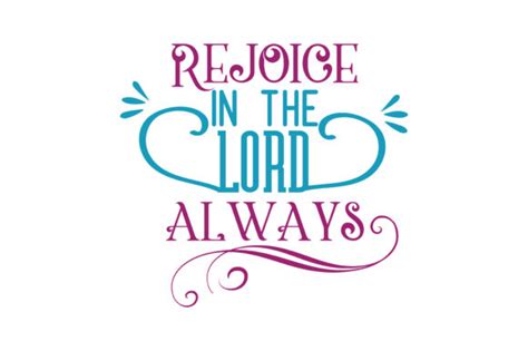 Download Free Rejoice always SVG Commercial Use