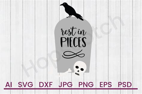 Download Free Rest In Pieces - SVG File, DXF File Commercial Use DXF Files