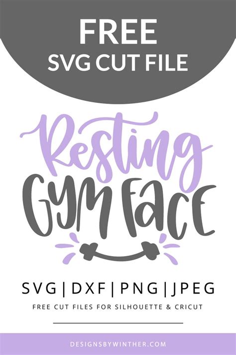 Download Free Resting gym face svg DXF Files