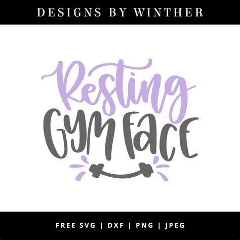 Download Free Resting gym face svg Files DXF Files