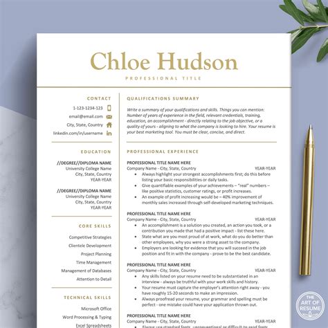Free Resume Template Downloads | EasyJob
