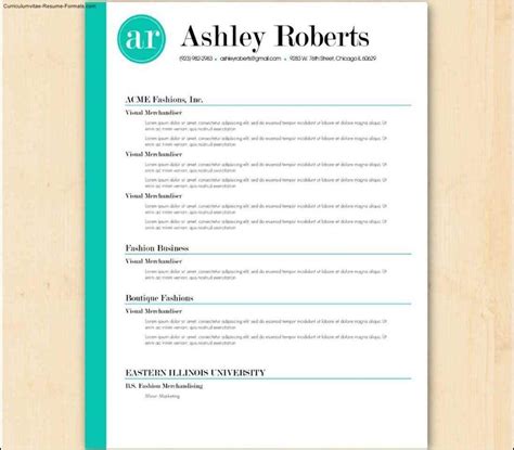 Free Resume Templates For Australia