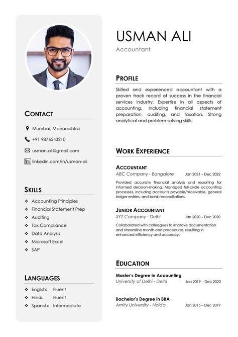 Free Resume Templates To Download In Word