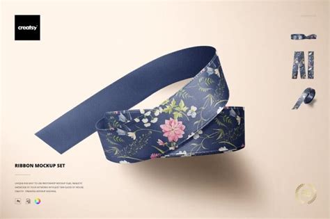 Download Free Ribbon Mockup Set PSD Templates Yellowimages