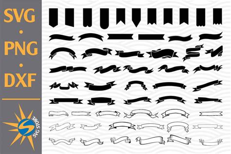 Download Free Ribbon SVG, PNG, DXF Digital Files Include DXF Files