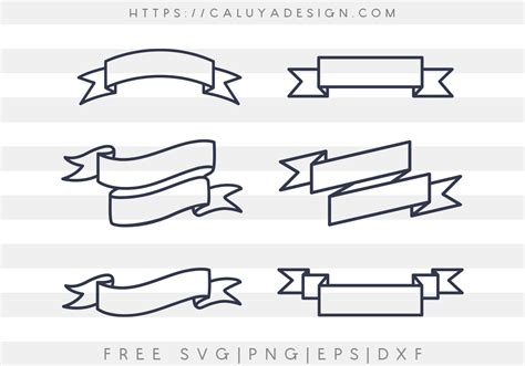 Download Free Ribbon SVG, Ribbon DXF, Cuttable File Files DXF Files