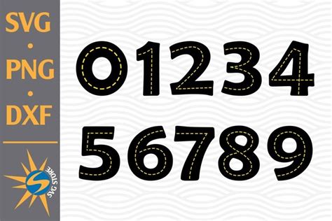 Download Free Road Numbers SVG, PNG, DXF Digital Files Include DXF Files