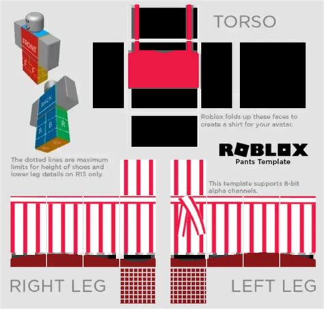 Free Roblox Clothing Red Stripe Christmas Outfit Roblox Clothes 