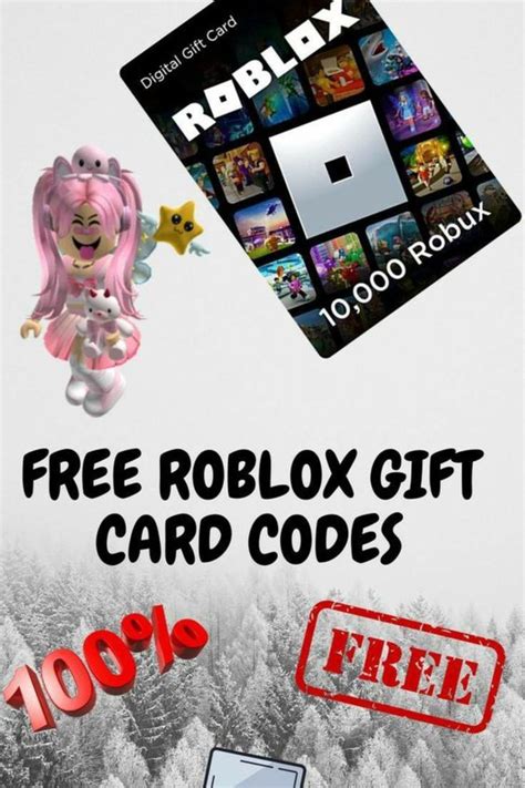 Free Roblox Gift Card Codes 2022 for 10K Free Robux | Roblox gifts 