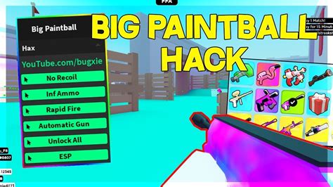 Free Roblox Script Big Paintball - Unlock All Guns, Aim, ESP