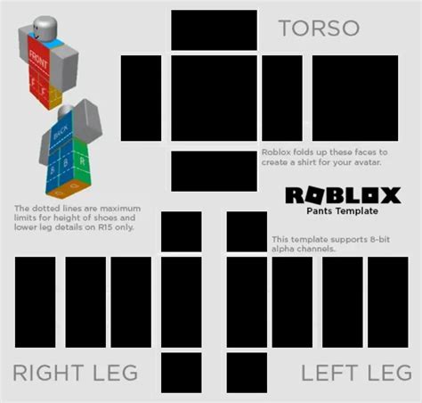 Free Roblox Transparent Pants Template Ropa Roblox Plantillas de 