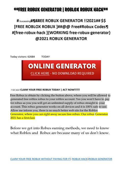 Free Robux Generators No Verification 2020