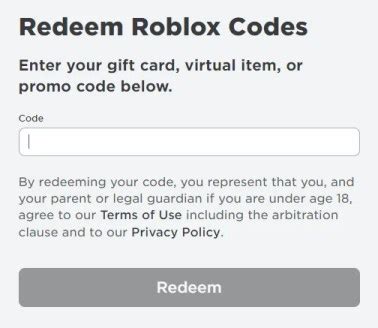 Free Robux Redeem