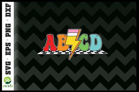 Download Free Rock Inspired ABCD Commercial Use For Crafts