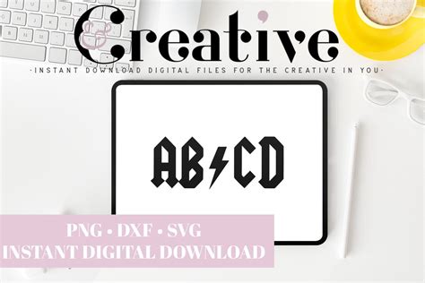 Download Free Rock Inspired ABCD DXF Files