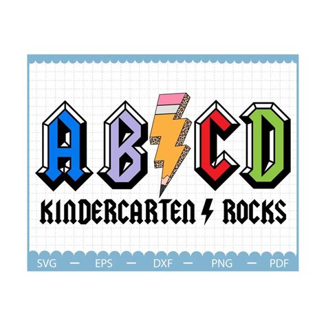 Download Free Rock Inspired ABCD Files For Crafts