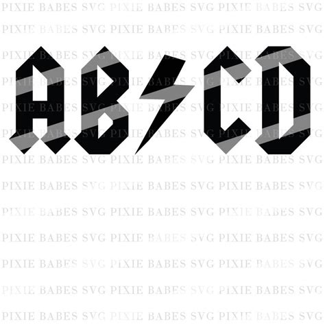 Download Free Rock Inspired ABCD Files Free PSD Mockups