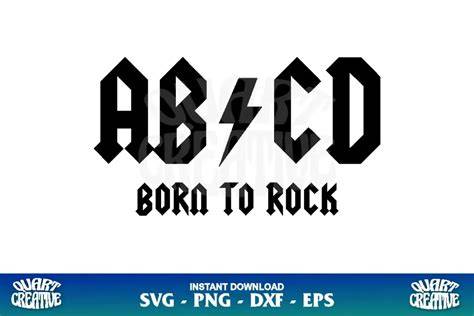 Download Free Rock Inspired ABCD For Cricut