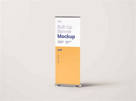 Download Free Roll-up Banner Mockup PSD Generator