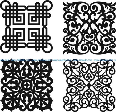 Download Free Romantic floral seamless pattern DXF Files