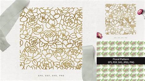 Download Free Romantic floral seamless pattern Files For Crafts