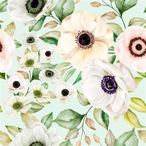 Download Free Romantic floral seamless pattern Files Free PSD Mockups