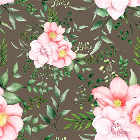 Download Free Romantic floral seamless pattern For Crafts