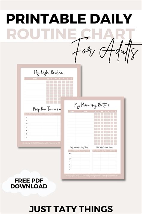 Free Routine Printables