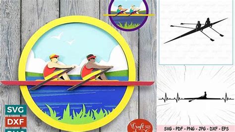 Download Free Rowing Layouts | Cut File For Crafts