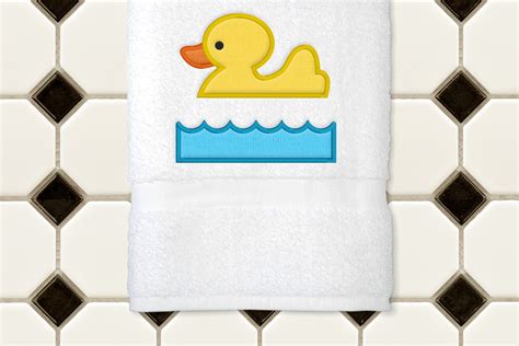 Download Free Rubber Duck Split | Applique Embroidery Commercial Use For Crafts