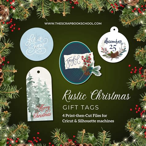 Download Free Rustic Christmas Burlap for Cricut Machine