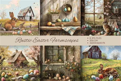 Download Free Rustic Easter 14 Patterned/Textured Background Papers Commercial Use for Cricut